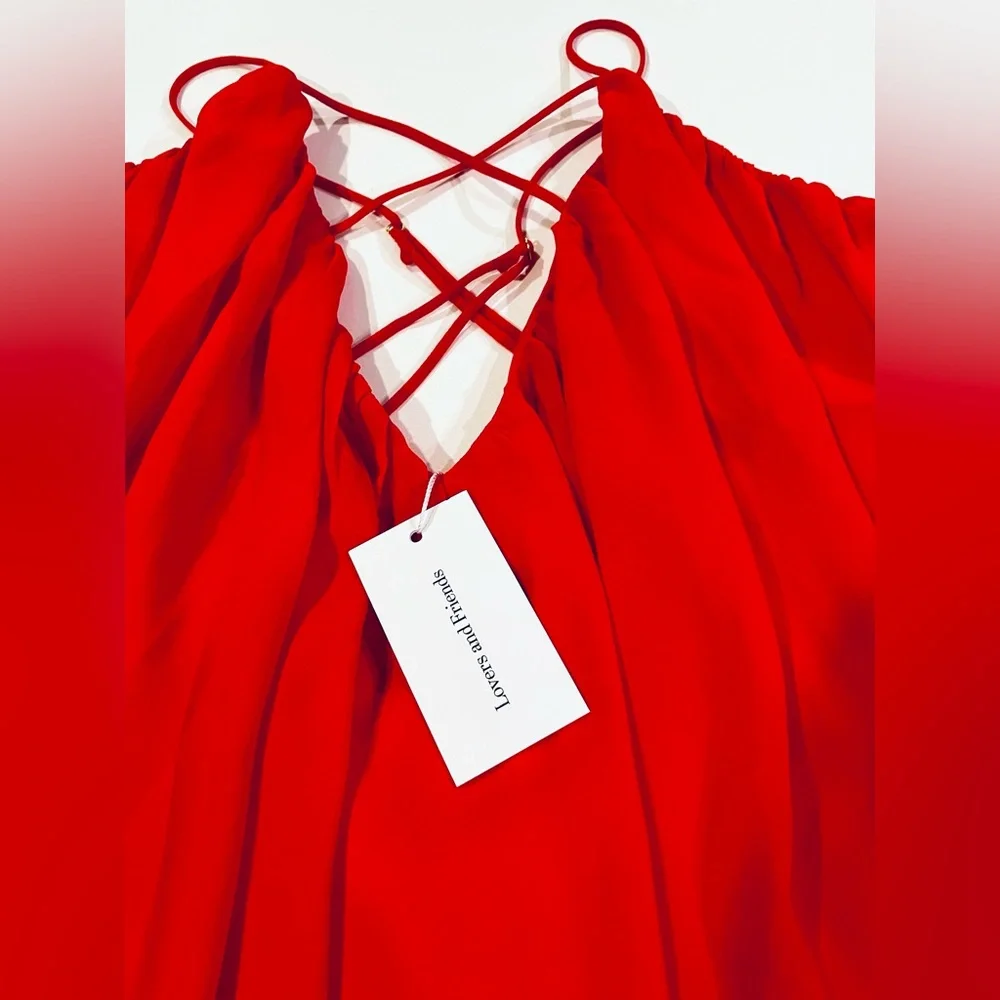 Lovers and Friends Titan mini dress, - blood orange - size small
